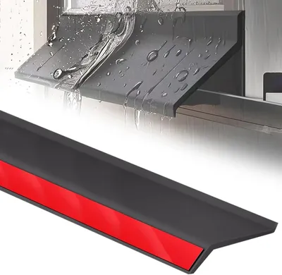 Productafbeelding van Raamafdichting - 4,5 cm x 1,5 m - Zelfklevend en waterdicht - Afdichtingsstrook voor ramen, schuiframen en vensterbanken - Zwart