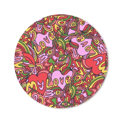 Produktbild von MuchoWow® Mauspad Mousepad Design - Herz - Valentinstag 40x40 cm - Mousepads - Maus Mat - Pad - Mausunterlage - Schreibtisch Accessoires