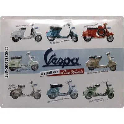 Produktbild von Nostalgic-Art - Blechschild 30 x 40 cm - Vespa - Vespa Model Chart