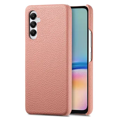 Zdjęcie produktu dla Wstrząsoodporne etui na telefon komórkowy Ultra-Thin Case Leather Bumper do Samsung Galaxy S24 Ultra Pink