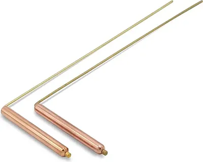 Produktbild von Wünschelrute (Paar) Messing/Kupfer – 34 x 13 cm