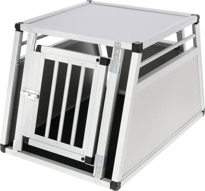 Produktbild von Kerbl Hunde-Transportbox Barry 77x55x50 cm Aluminium