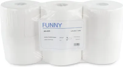 Produktbild von Funny Toilettenpapier - Innenabwicklung, 2-lagig hochweiß, 1er Pack (1 x 6 Stück)