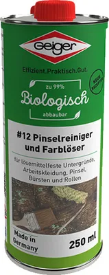 Produktbild von Geiger Pinselreiniger und Farblöser, 250 ml biologisch abbaubar