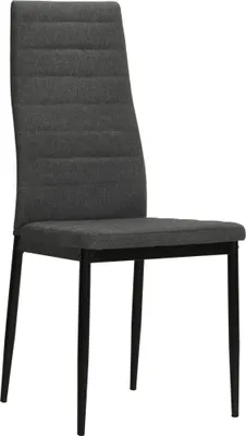 Produktbild von vidaXL Esszimmerstühle 4 Stk. Grau Massivholz Gummibaum und Stoff