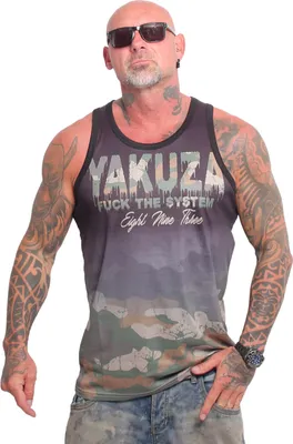 Zdjęcie produktu dla Męski podkoszulek Yakuza Silent Mesh Tank Top, Czarny, L