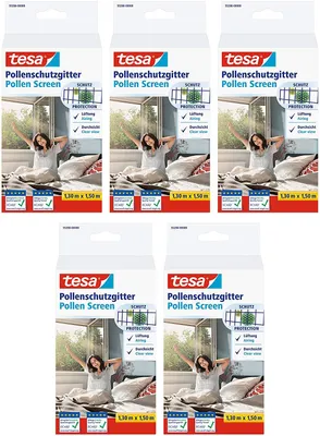 Produktbild von TESA 55286-00000-00, Siebmasche, Nylon, Anthrazit, Klettband, 1300 x 1500 mm, Deutschland