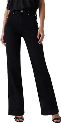 Image de Guess New Faye Jeans Noir 24 Femme Noir 24