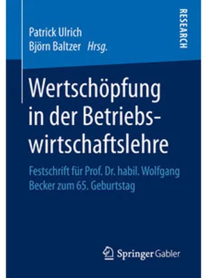 Obrázok produktu pre Wertschöpfung in der Betriebswirtschaftslehre