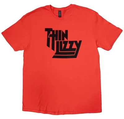 Imagen del producto de Camiseta de manga corta con el logo de Thin Lizzy, color rojo, talla M