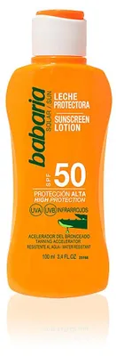 Produktbild von Babaria 31818, Sonnenschutzlotion, Körper, Flasche, Anti-Aging, Feuchtigkeitsspendend, Belebend, Jeder Hauttyp, 100 ml