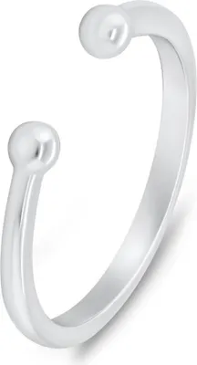 Obrázek produktu pro Minimalistický otevřený stříbrný prsten RI104W - Obvod: 50 mm