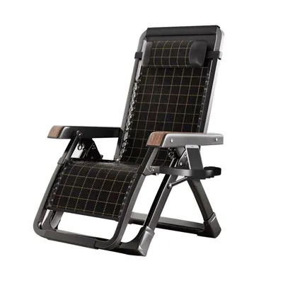 Produktbild von TWSOUL Klappstuhl Multifunktionaler klappbarer Loungesessel 40 mm dickes Vierkantrohr,Schwarz