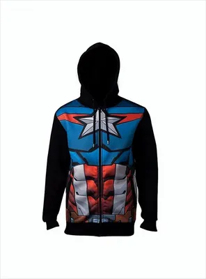 Produktbild von Bioworld Avengers Captain America Hoodie XXL Schwarz