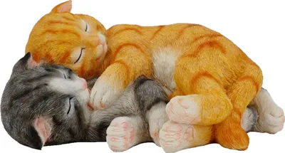 Produktbild von abc HOME | Gartenfigur | schlafende Katzen | Polyresin | 24 cm B