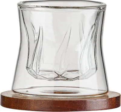 Produktbild von Doppelwandige Gläser Kaffeetassen Glas 200ml mit Untersetzer