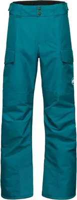 Türkisfarbene Mammut Fall Line HS Thermo Pants Herren mit zwei seitlichen Taschen und Knopfverschluss