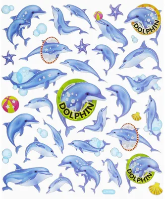 Produktbild von Design Sticker Metallic Delfine