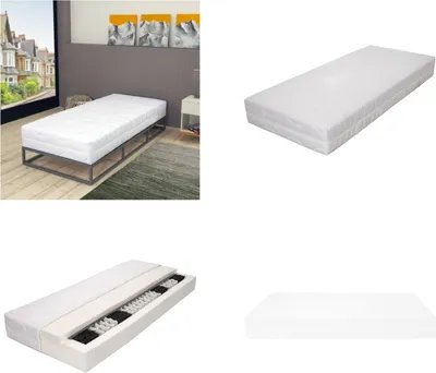 Immagine prodotto di vidaXL Materasso 120 x 200 cm 7 zone molle insacchettate 20 cm H2 - Materasso - Materassi - Materasso a molle - Materassi a molle