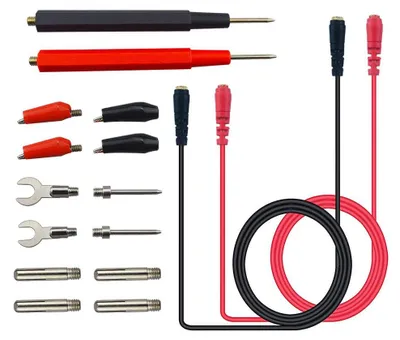 Multimeter-Sonden-Set 16-tlg. mit Krokodilklemmen, 80 cm Silikonkabel