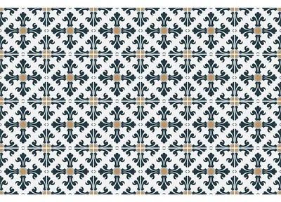 Productafbeelding van Zelfklevende tegelstickers voor keuken en badkamer – 24 CAMILLO AZULEJOS tegelstickers – 24 stickers, 15 x 15 cm