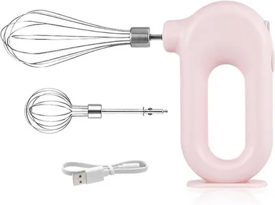 Obrázek produktu pro Elektrický šlehač na vajíčka s USB nabíjením, růžový