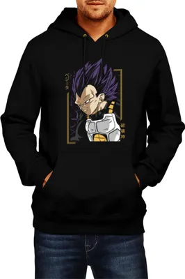 Obrázek produktu pro Pánská Mikina S Kapucí Manga Japan Anime Comics Animation Dbz 023, Man L / Černá