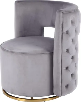 Produktbild von Sessel Drehsessel Beverly 100 Grau / Gold