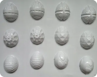 Produktbild von Knorr Prandell Ostereier 3D Gipsgussform 12 Stück