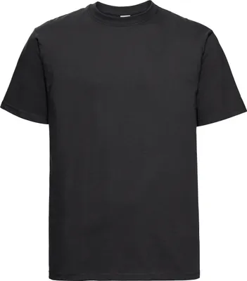 Image de Russell Europe T-shirt manches courtes homme RW3276 (2XL) (Noir)