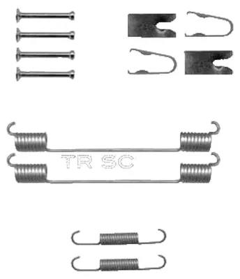 Productafbeelding van TRISCAN Accessoireset remblokken 8105 102612, achter, voor OPEL Corsa D, hatchback (S07)