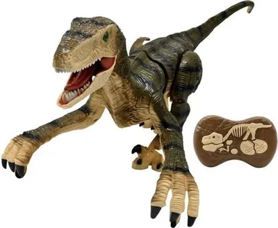 Immagine prodotto di Dinosauro telecomandato Velociraptor, 45 cm, movimenti articolati, effetti luminosi, ruggiti
