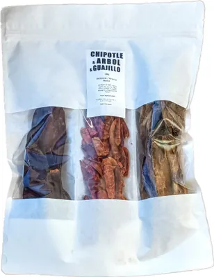 Obrázok produktu pre TriPack Chilli Chipotle, Árbol a Chilli Guajillo 100g