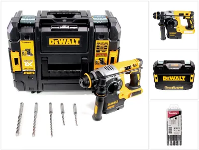 Image de DeWalt DCH 273 NT 18 V Brushless Perforateur-burineur SDS-Plus + Coffret TSTAK + 5 forets SDS-VPlus - sans Batterie, sans Chargeur