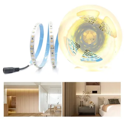 Zdjęcie produktu dla Listwa LED, 24 V, 5 m, barwa ciepła, 3000 K, diody SMD2835, 600 diod, do oświetlenia wewnętrznego
