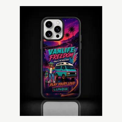 Image de Coque de protection pour iPhone 15 Pro Max, étui de téléphone avec motif "vanlife" – LUNØIR ©