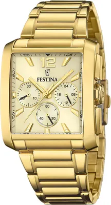 Image de Festina Montre homme élégant en acier inoxydable montre-bracelet or UF20638/2