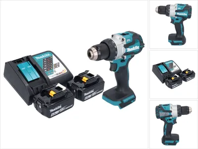 Produktbild von Makita DHP 489 RG Akku Schlagbohrschrauber 18 V 73 Nm Brushless + 2x Akku 6,0 Ah + Ladegerät
