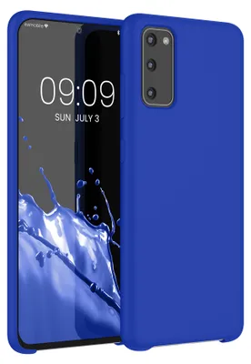 Produktbild von kwmobile Handyhülle für Samsung Galaxy S20 Hülle - Case Silikon - Kabelloses Laden - Schutzhülle Cover in Baltik Blau