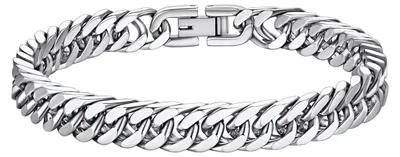 Produktbild von Armband im Hip-Hop-Stil, aus Edelstahl und Gold