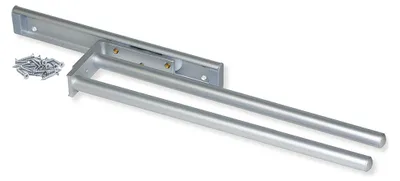 Zdjęcie produktu dla Emuca Wysuwany wieszak na ręczniki, 2 ramiona, Aluminium, Anodowany matowy