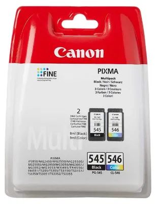 Immagine prodotto di Cartuccia originale multipack Canon PG545 - CL546 inchiostro nero e tricomia