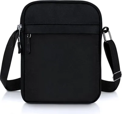 Produktbild von Schultertas Herren, kleine Canvas Crossbody-Tasche, große Kapazität, mehrere Taschen, leichte Umhängetasche