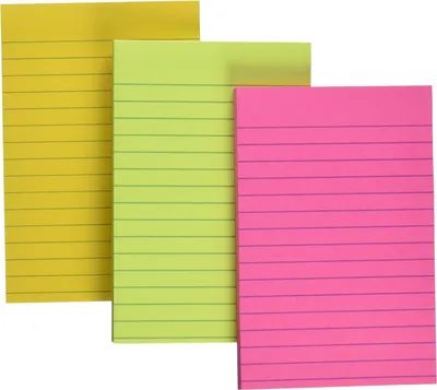 Produktbild von Post-it Haftnotizen Super Sticky Notes liniert 101 x 152 mm 3 Blöcke á 75 Blatt