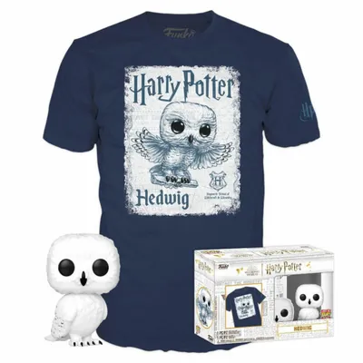 Zdjęcie produktu dla Funko Pop! Hedwig - Figurka winylowa z koszulką Harry Potter, Set POP & Tee