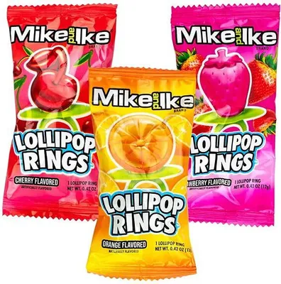 Produktbild von Mike and Ike Lollipop Rings 12g