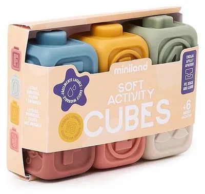 Obrázok produktu pre Miniland Mäkké senzorické kocky pre bábätká (sada)