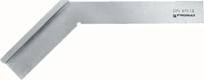 Produktbild von Gehrungswinkel DIN875/II Schenkel-L.120x80mm 135° m.Anschlag PROMAT