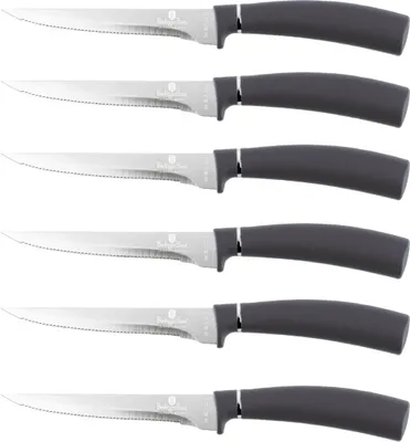Image de BERLINGERHAUS Ensemble de couteaux à steak 6 pièces Carbon PRO Line BH-2810
