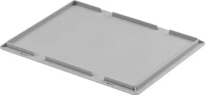 Produktbild von Auflagedeckel L400xB300mm hellgrau PP f.Beh.400x300mm UNISTA